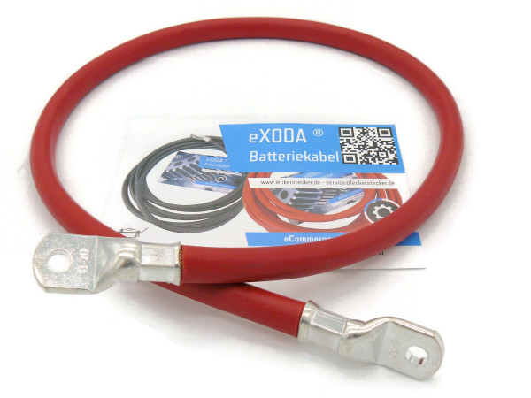 Auto Battery Cable 70 mm² 80cm Copper Power Cable with Eyelets M8 12V Car Cable also for Your Charger by eXODA