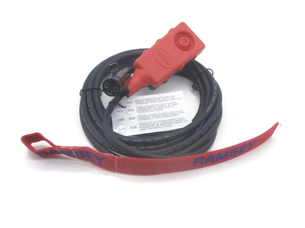 Cable remote control 251110 and hook tape for electric cable winches