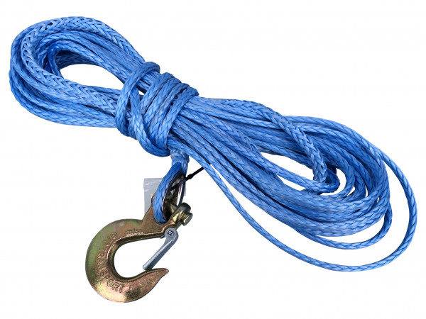 8 MM 15 M Synthetic Rope Dyneema SK78 with Cable Eye and Hook for Cable Winches