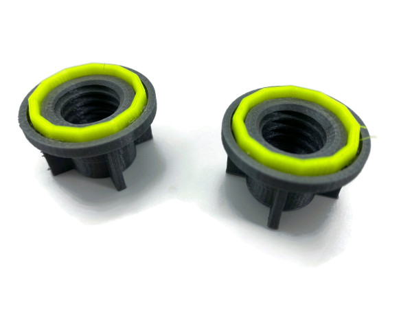 Silicone tube cap with sealing ring instead of tips