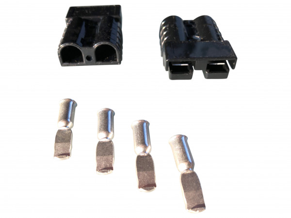Battery Connector 50A 4-6 mm2 black Set Connector for Forklift Cable