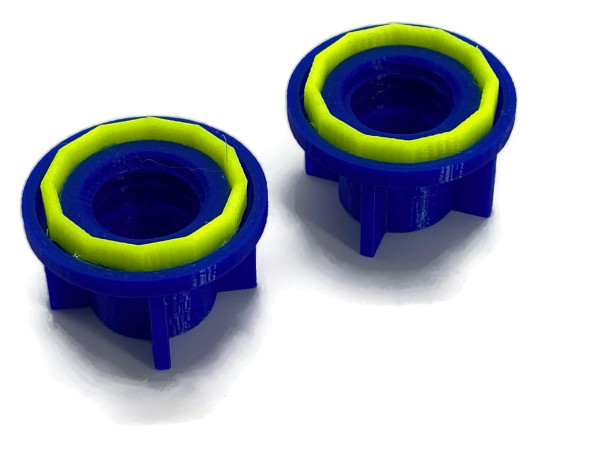 Silicone tube closure with sealing rubber instead of tips