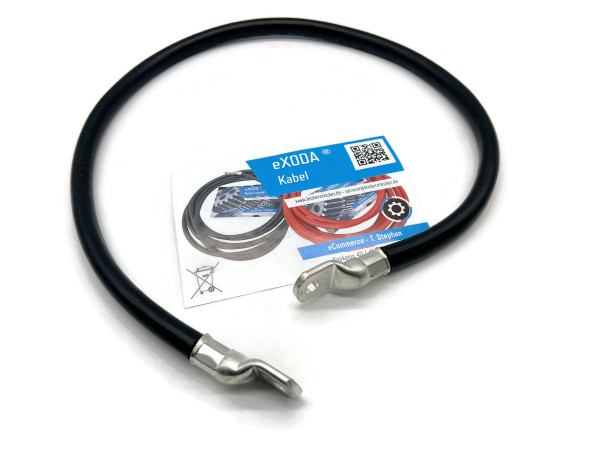 Auto Battery Cable 70 mm² 80cm Copper Power Cable with Eyelets M8 12V Car Cable also for Your Charger by eXODA