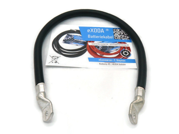 Auto Battery Cable 70 mm² 50cm Copper Power Cable with Eyelets M6 12V Car Cable also for Your Charger by eXODA