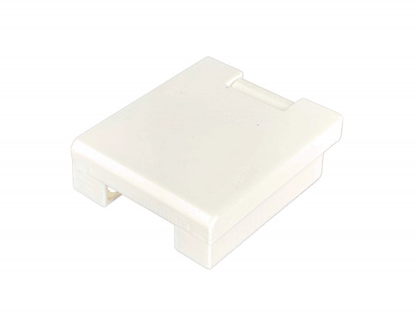 LPG Tank cap M22 for HK plate white - paintable - solid construction with hinge