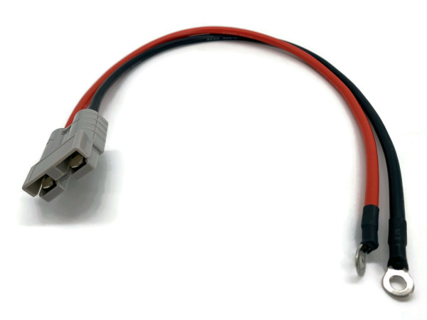 Battery Plug 120A 4AWG 20mm2 Cable 50 cm Red and Black with Cable Lug M8
