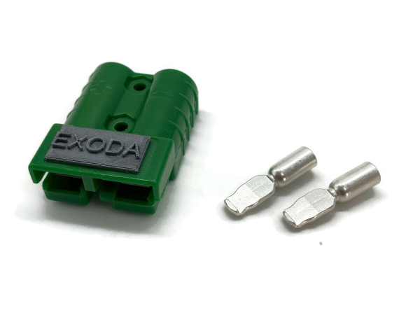 Battery Plug 50A 50 mm2 green Connector for Forklift Cable