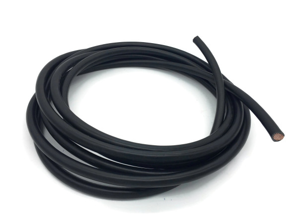 Battery cable 50 mm² 5m copper cable black H07V-K50 in one piece