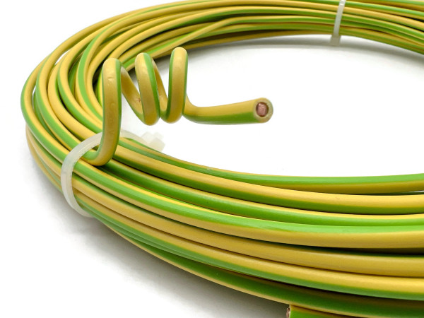Grounding cable 20m grounding wire 16 mm² green/yellow in one piece