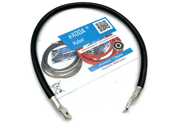 Auto Battery Cable 25 mm² 50cm Copper Power Cable with Eyelets M6 12V Car Cable also for Your Charger by eXODA